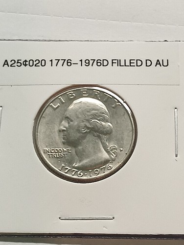 Bicentennial quarter filled - filled, d