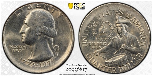 1976 25c quarter bicentennial - 25c,