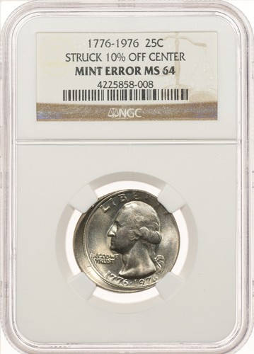 1976 25cc ngc ms64 mint - 1976, error
